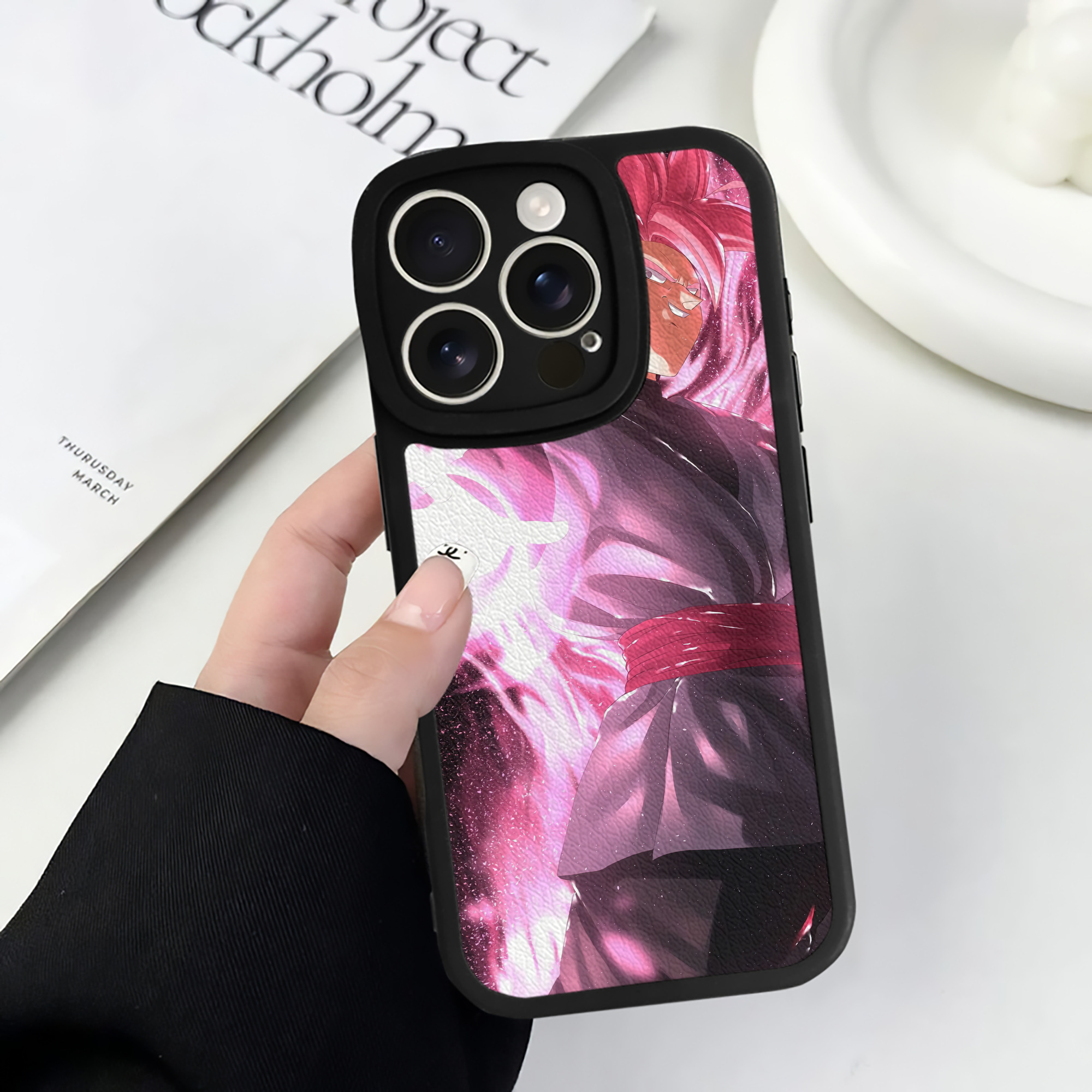 （画像用） ドラゴンボール DRAGON BALL 【iPhone 16シリーズ対応】シリコンスマホケース（レザー調） 材質：シリコン